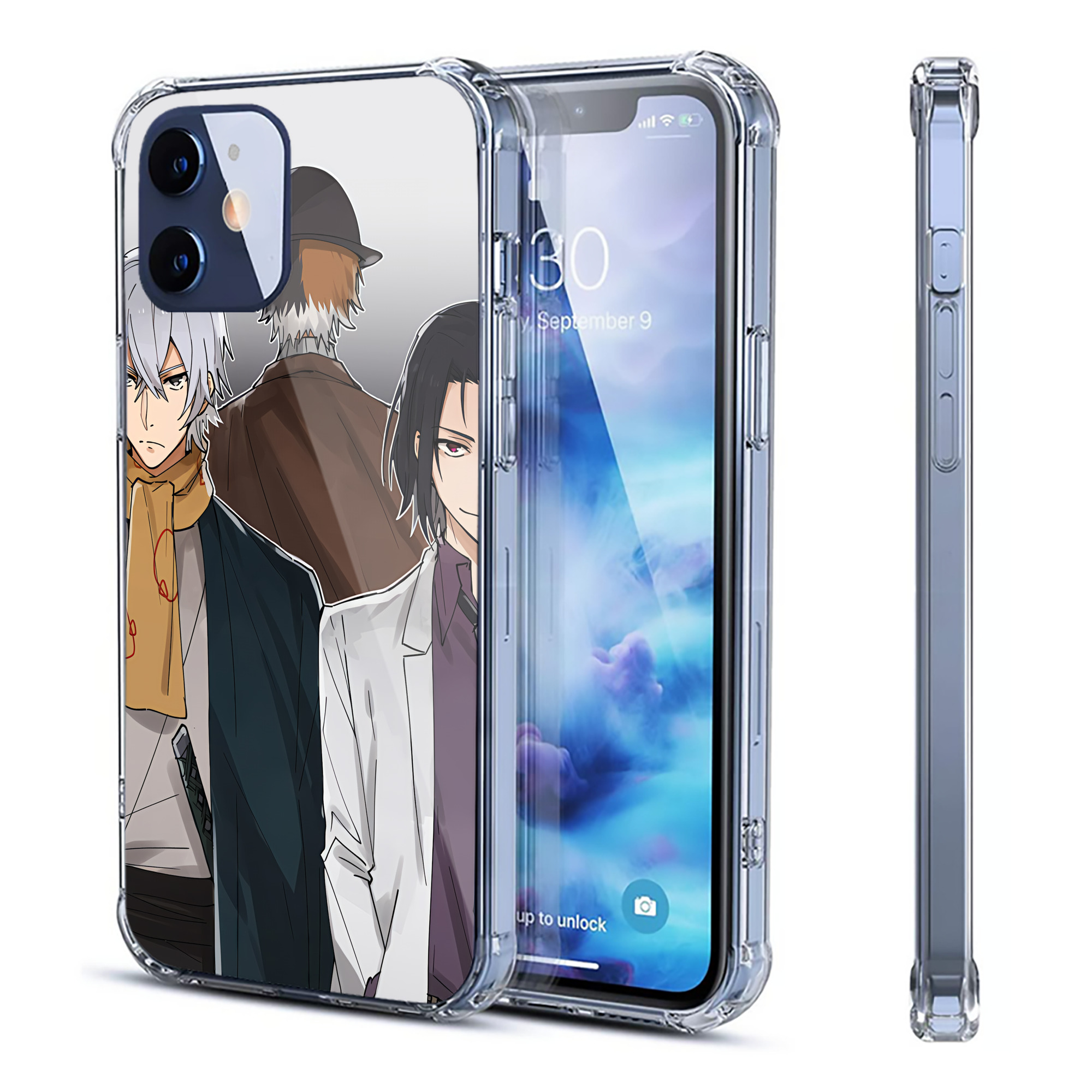 （画像用） 文豪ストレイドッグス Bungo Stray Dogs 【iPhone 12シリーズ対応】透明スマホケース（クリアソフトケース）